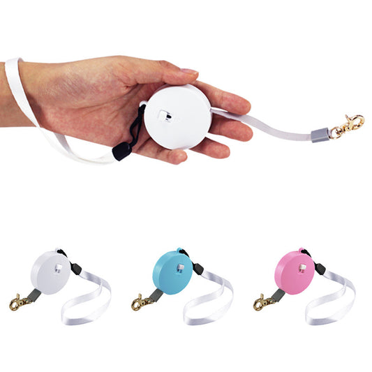 2M Retractable Dog Leash – Nylon Automatic Extendable Leash for Small Dogs & Cats